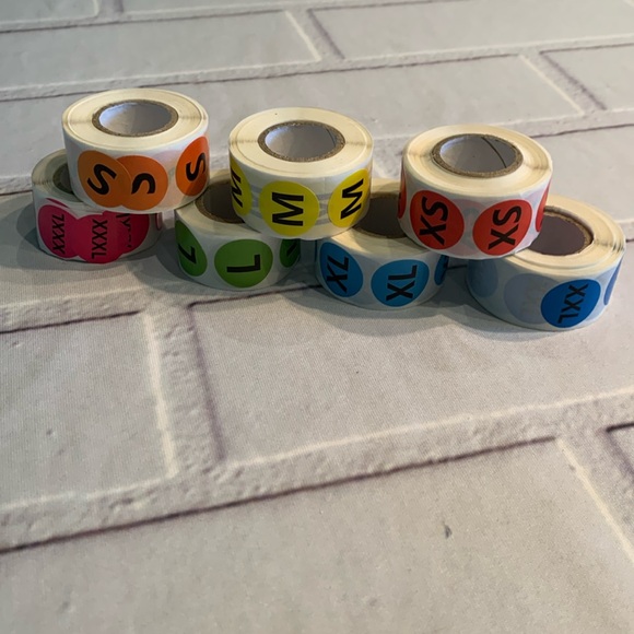 Bundle of sizing stickers and business card holders - Picture 1 of 5